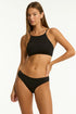 Sea Level Scalloped High Neck Top
